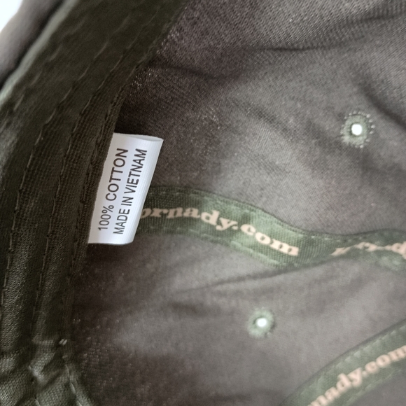 Hornady Cap Khaki Green OS Embroid Logo Hook Loop Closure Baseball Trucker Hat - Picture 9 of 11